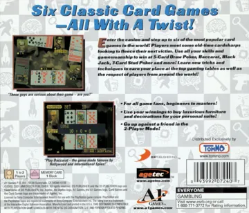 Card Games (US) box cover back